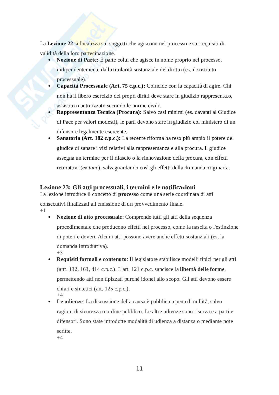 Diritto processuale civile Pag. 11