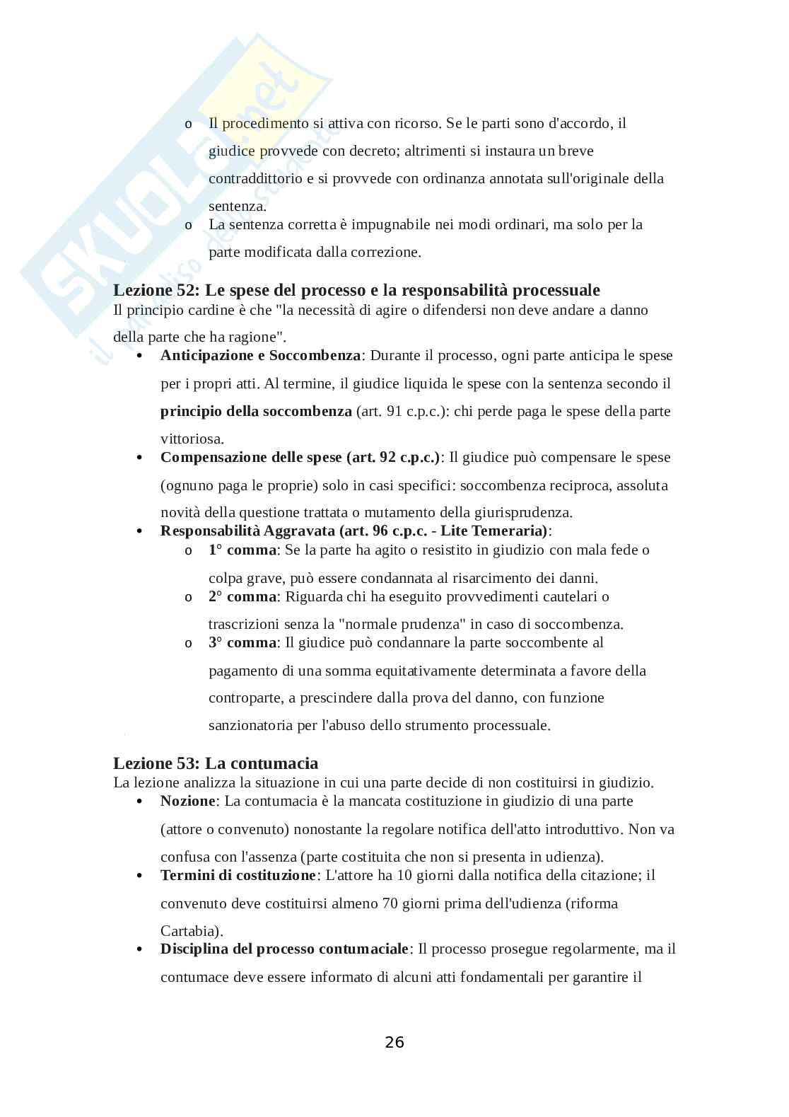 Diritto processuale civile Pag. 26