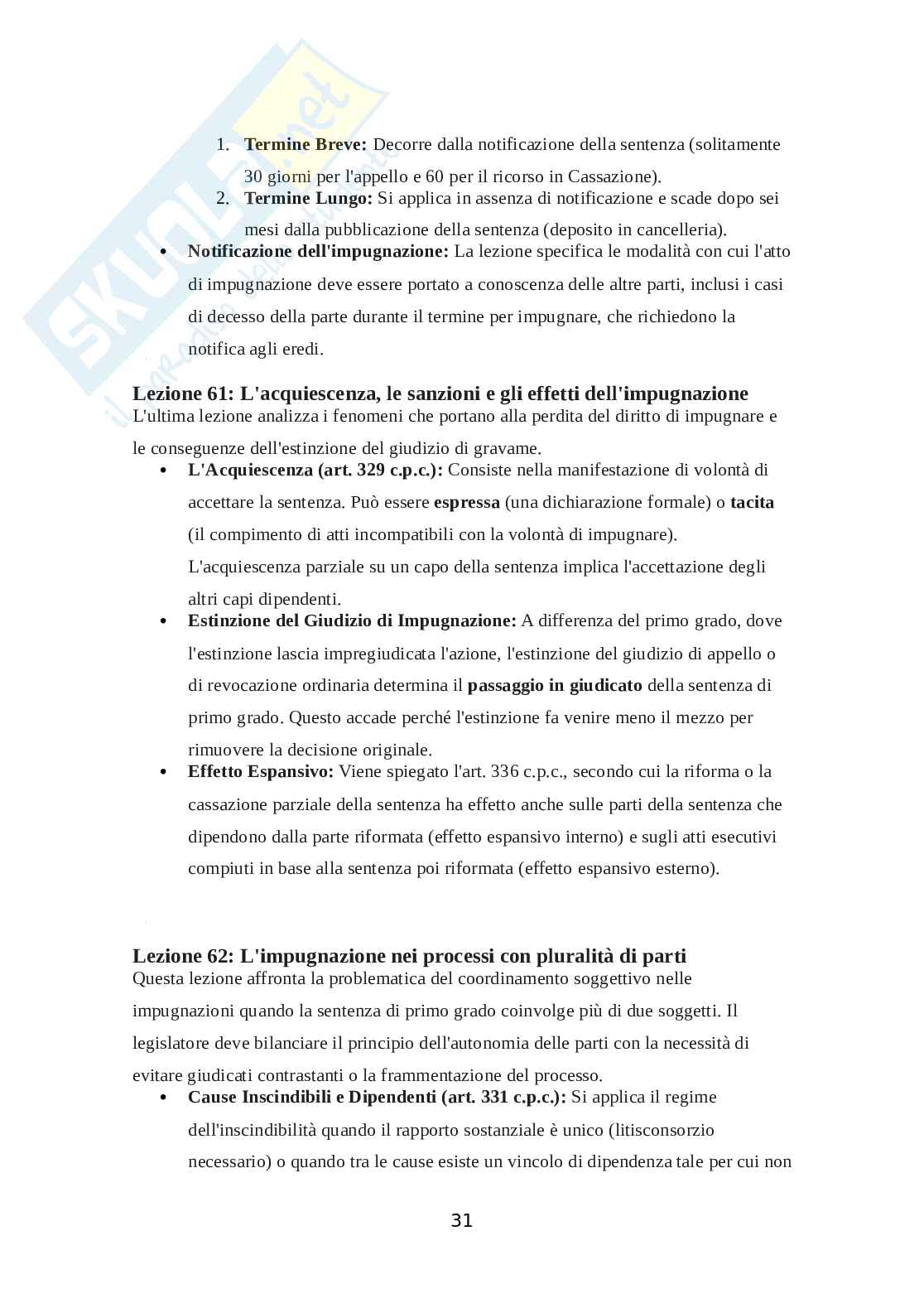 Diritto processuale civile Pag. 31