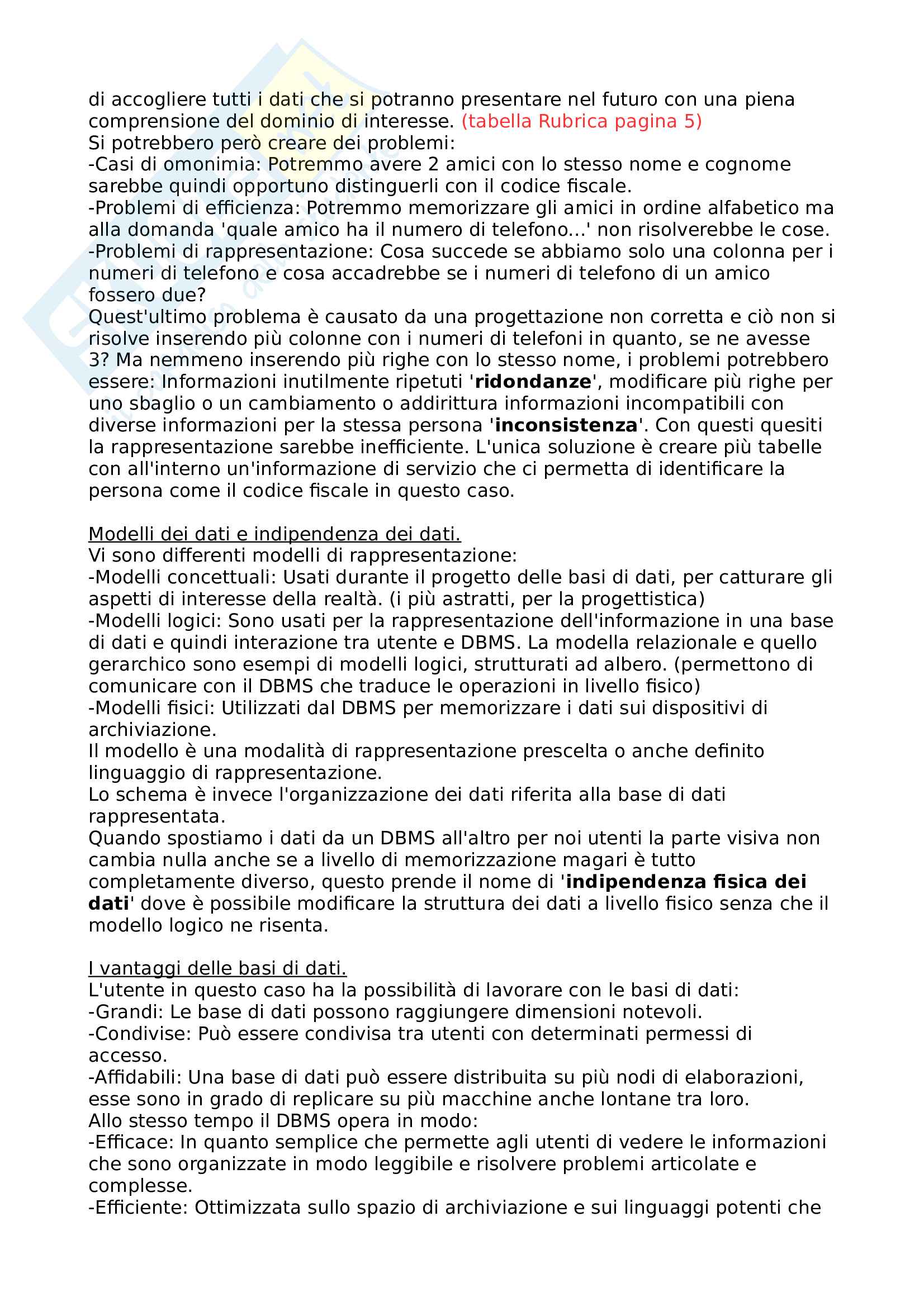 Riassunto Base Di Dati Pag. 2