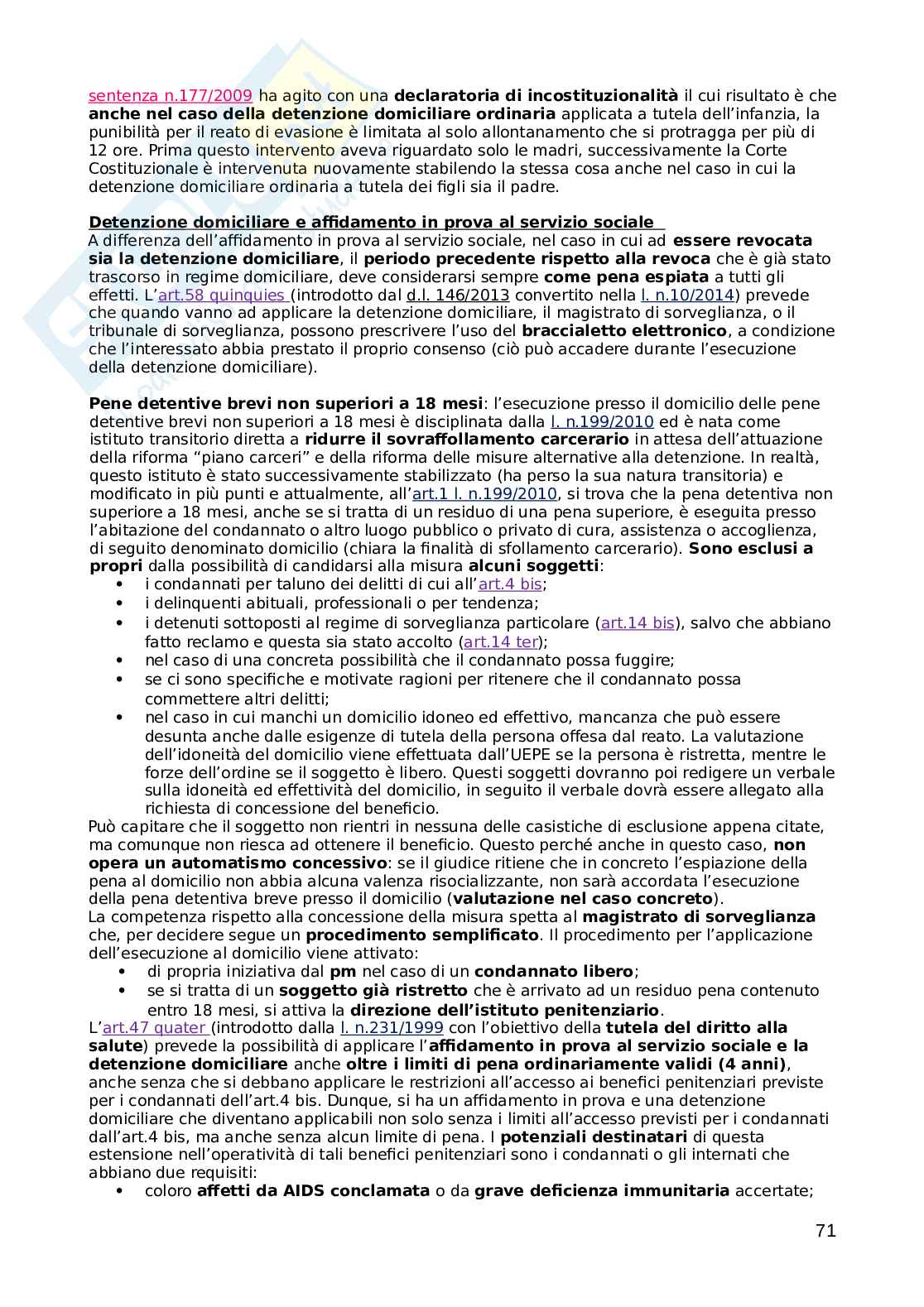 Diritto penitenziario Pag. 71