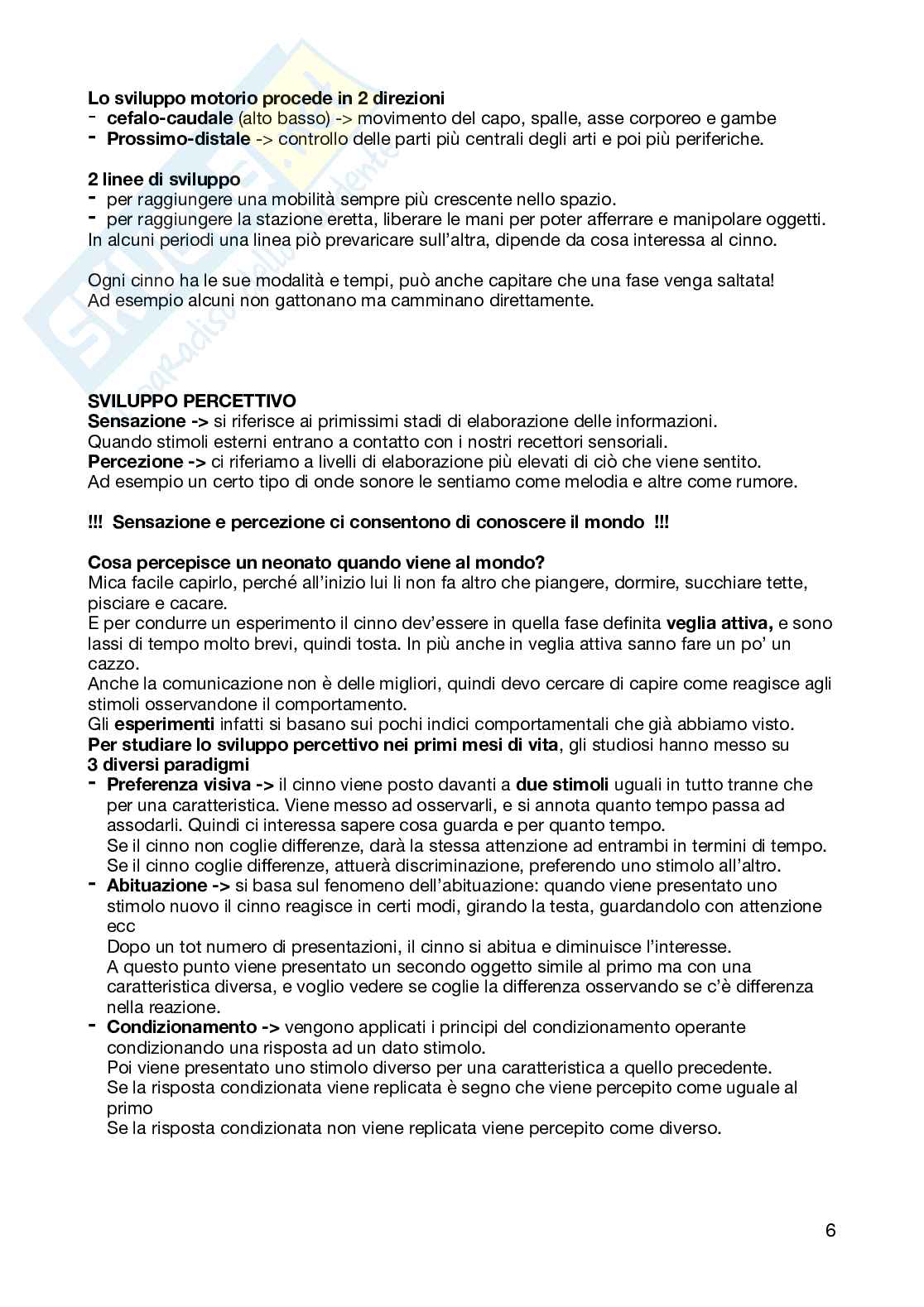 Appunti sulle videolezioni di Psicologia delle sviluppo Pag. 6