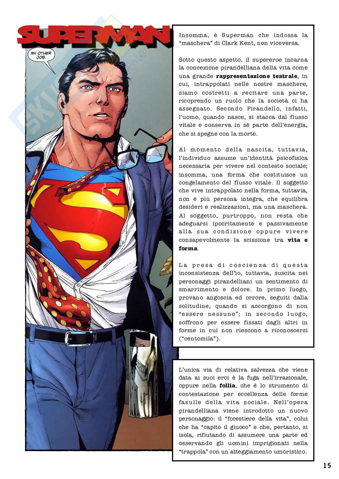 Supereroi - Tesina per liceo scientifico Pag. 11