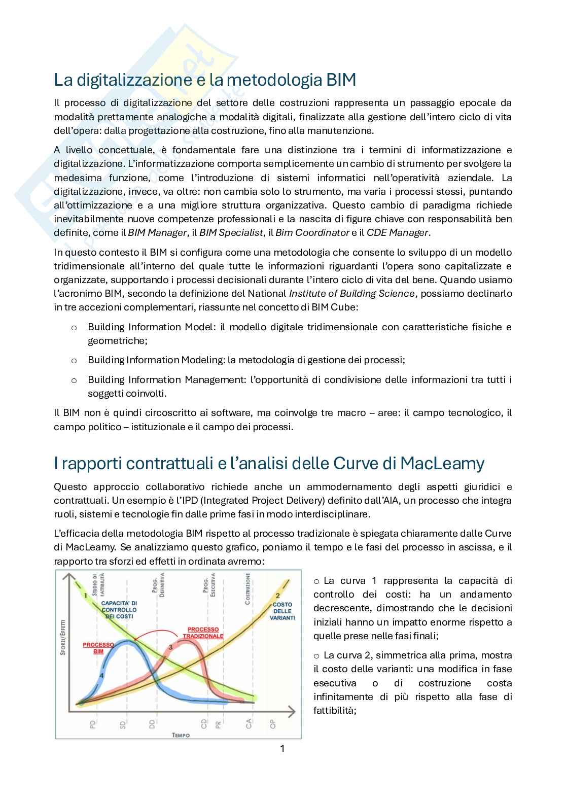 Appunti di Building information modeling Pag. 2