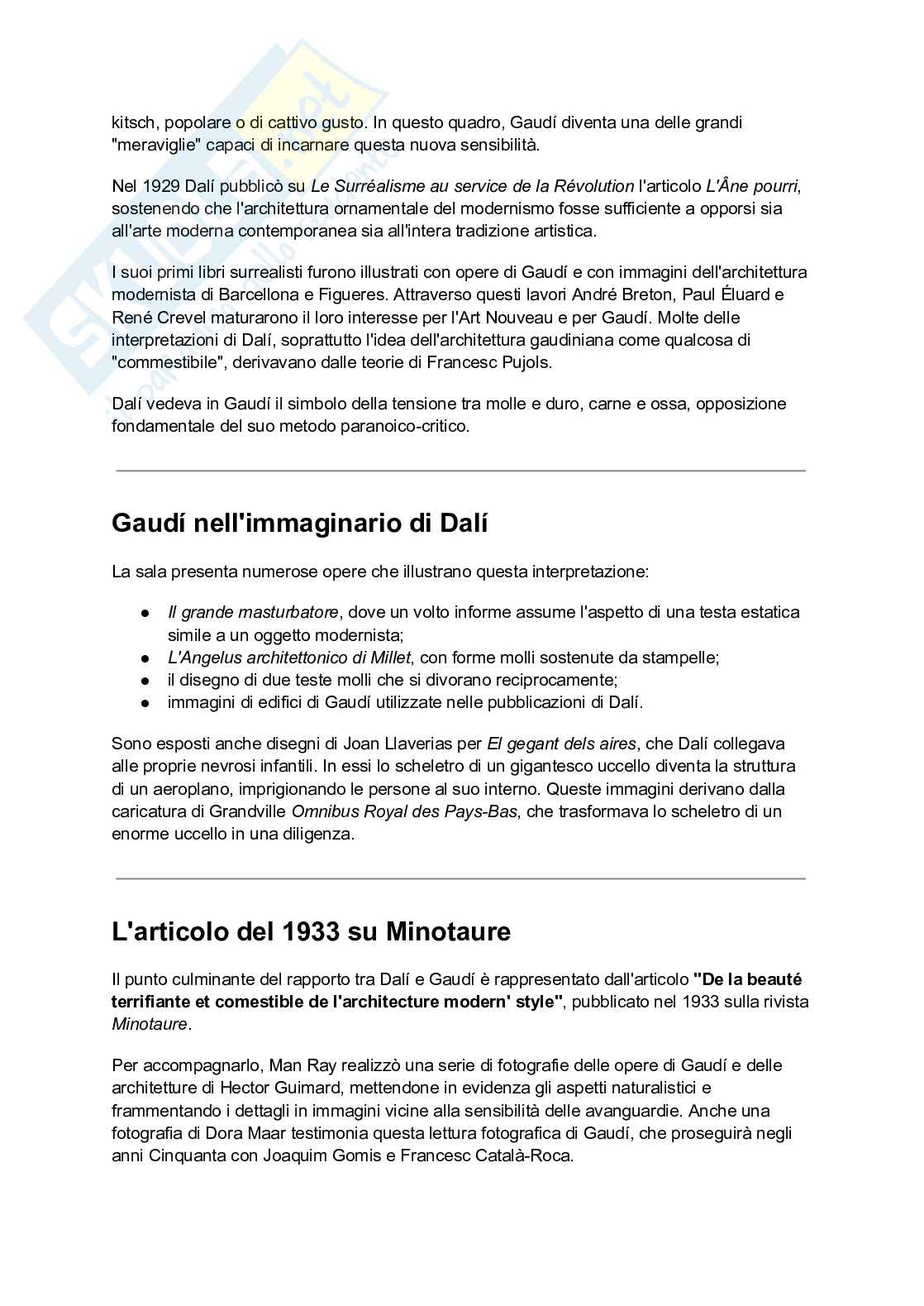 Riassunto esame Storia dell'architettura contemporanea, Prof. Mulazzani Marco, libro consigliato Universo Gaudi, Lauherta Pag. 36