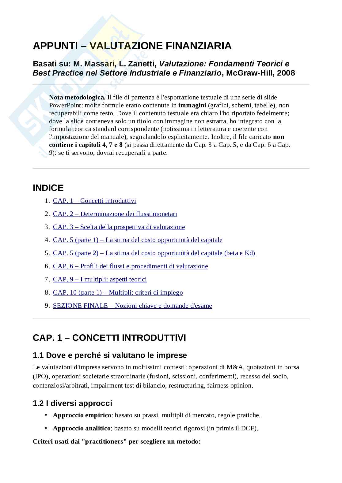 Formulario Valutazione finanziaria Pag. 1