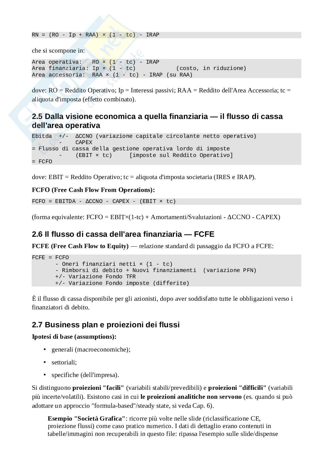Formulario Valutazione finanziaria Pag. 6