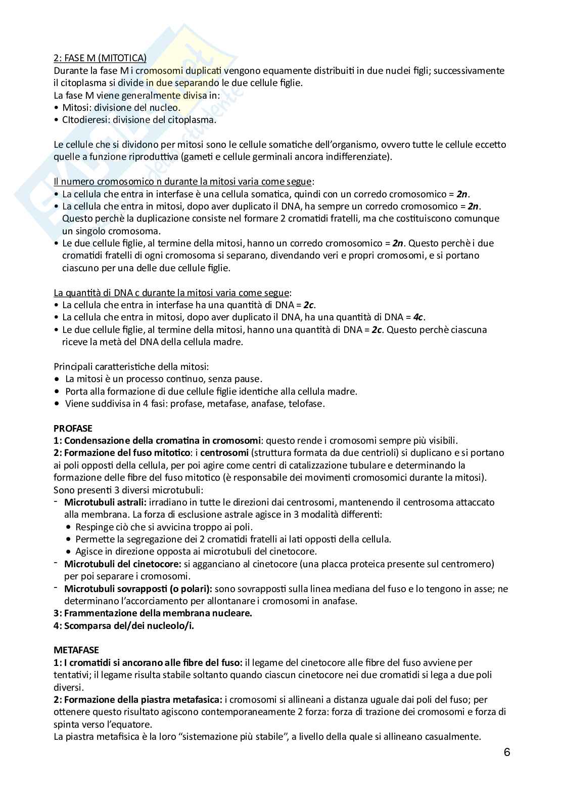 Genetica (biologia) Pag. 6