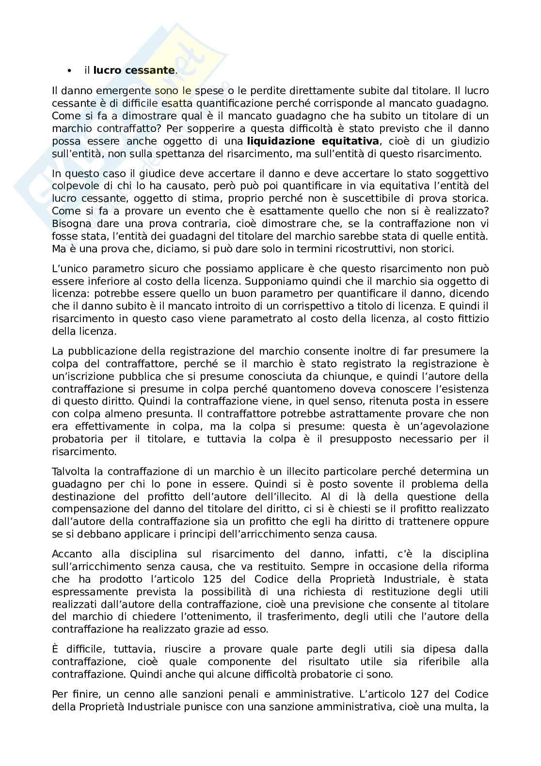Diritto industriale e della concorrenza - Seconda parte Pag. 46