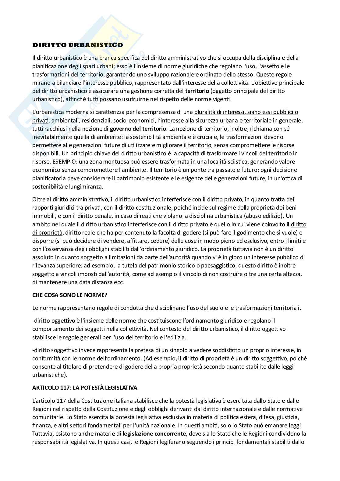 Riassunto esame Storia dell'architettura contemporanea, Prof. Mazza Laboccetta Antonino, libro consigliato Diritto urbanistico , Mazza laboccettta Pag. 1