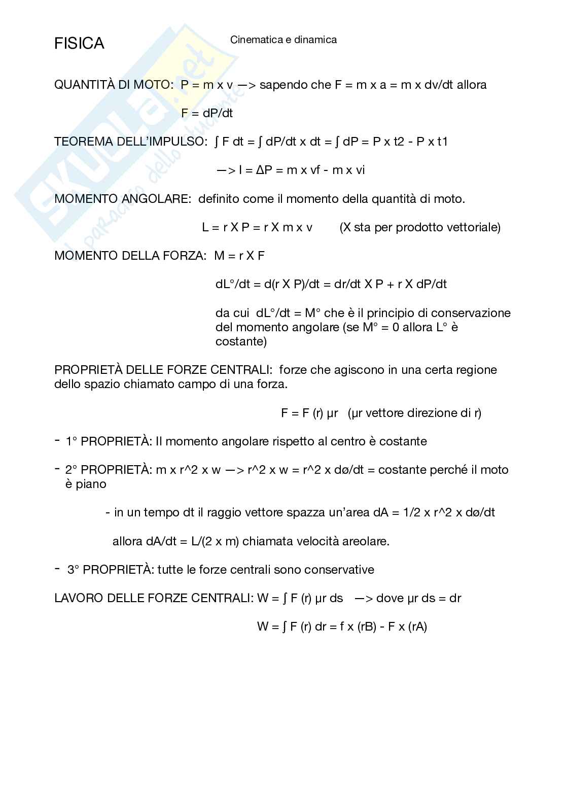Appunti di fisica sperimentale Pag. 1