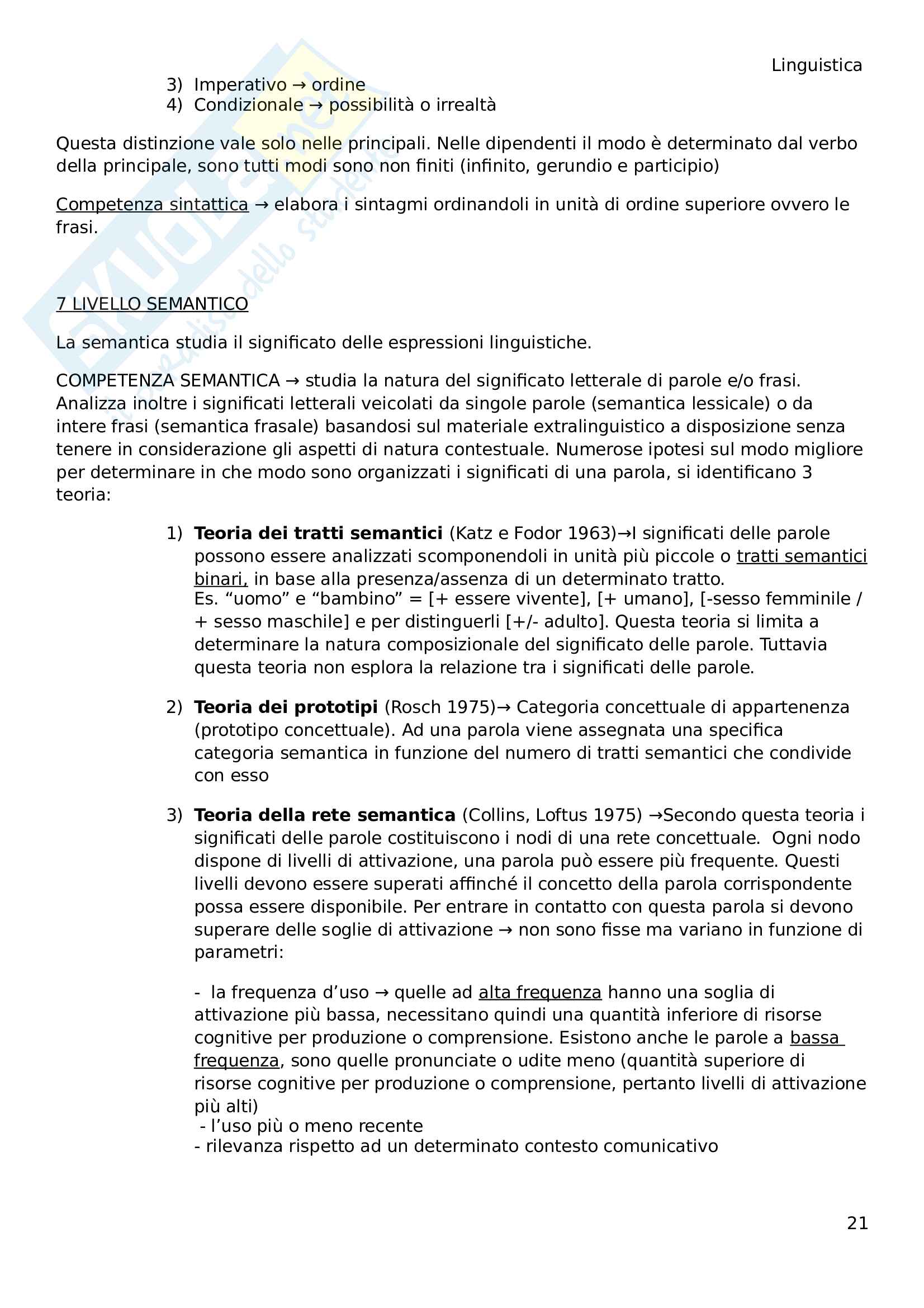 Elementi di linguistica generale Pag. 21