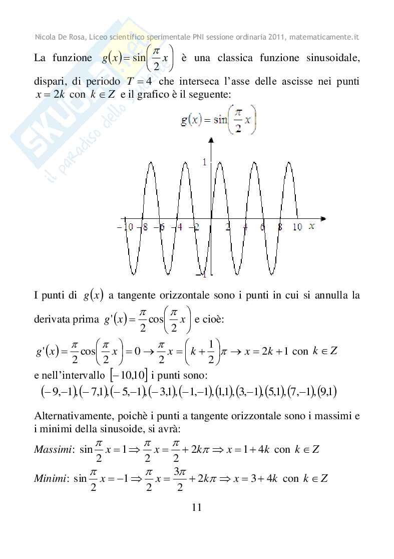 2011 - Liceo scientifico PNI, sessione ordinaria Pag. 11