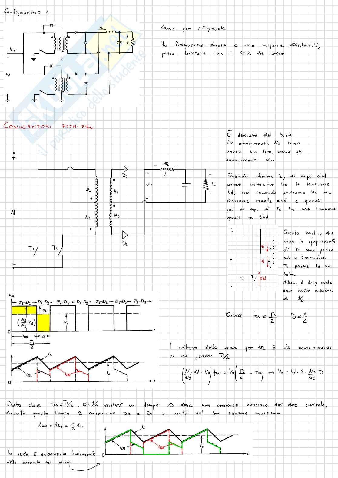 Appunti di Conversione statica dell'energia elettrica - Alimentatori switching in continua Pag. 6