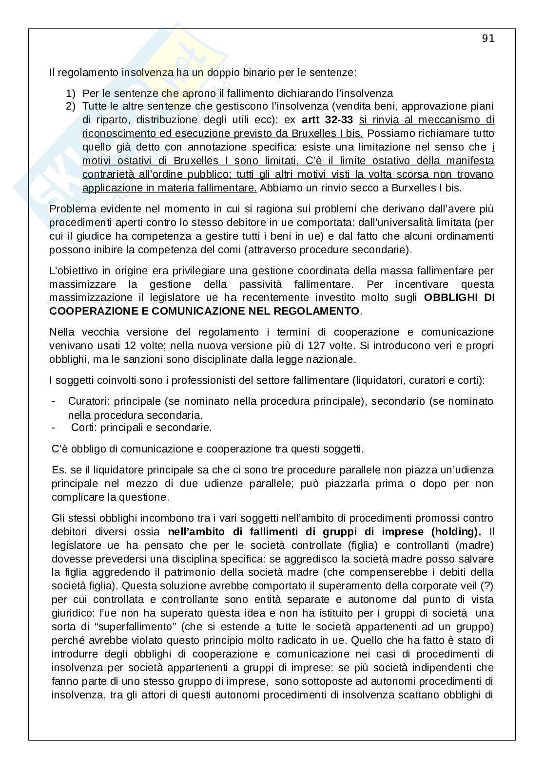 Diritto dell'Unione Europea II (solo 1°parte) Pag. 91