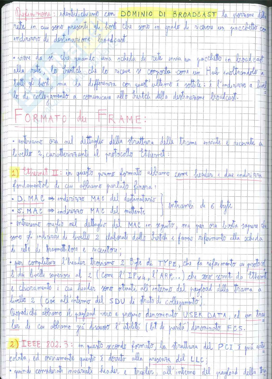 Appunti completi (parte 1) Fondamenti di Internet Pag. 26