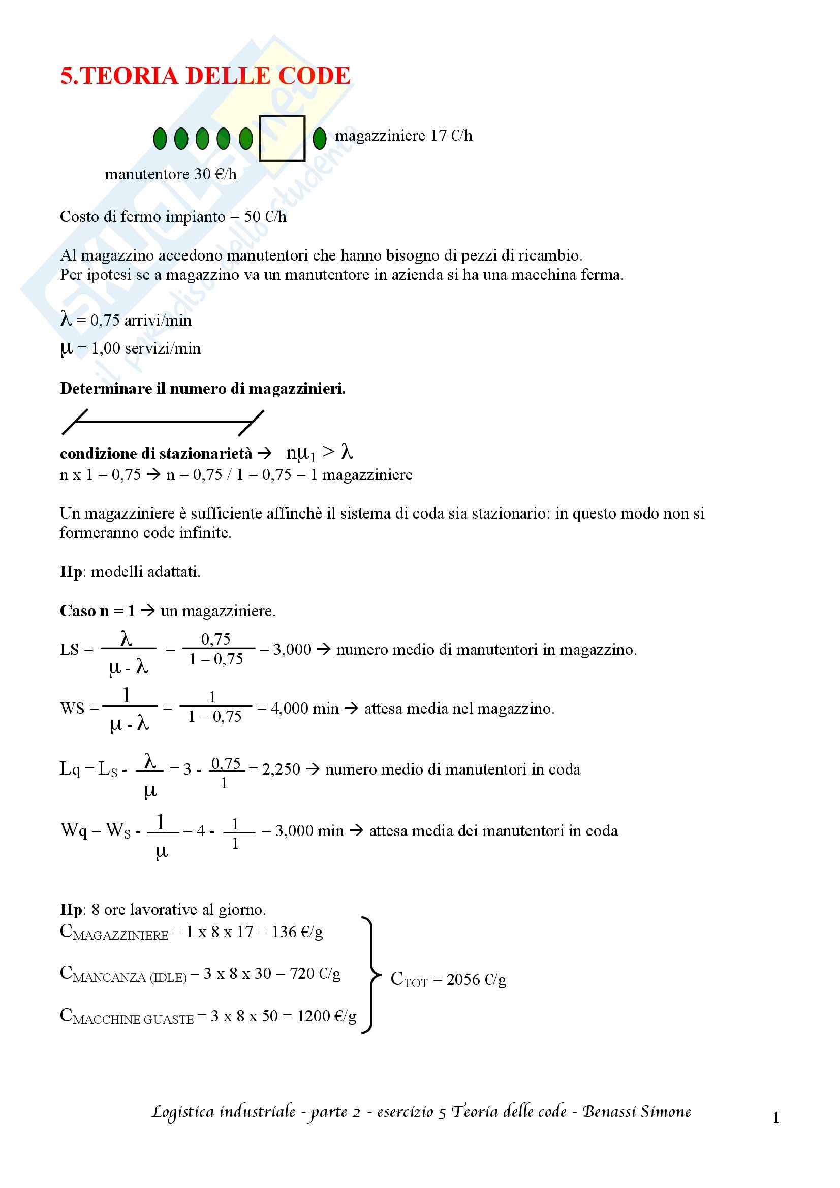 Logistica industriale T-AB - Appunti seconda parte Pag. 86