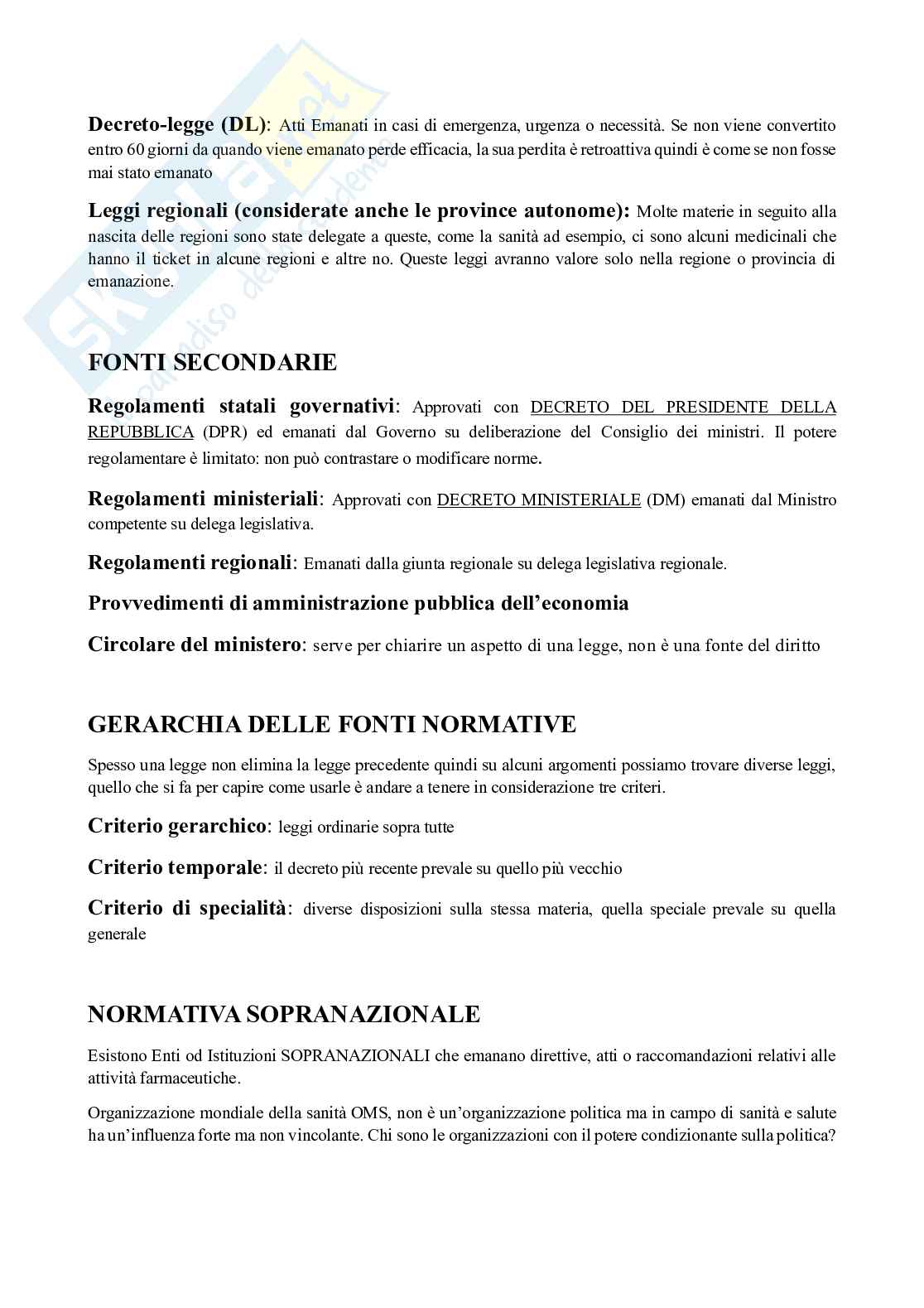 Legislazione farmaceutica Pag. 2