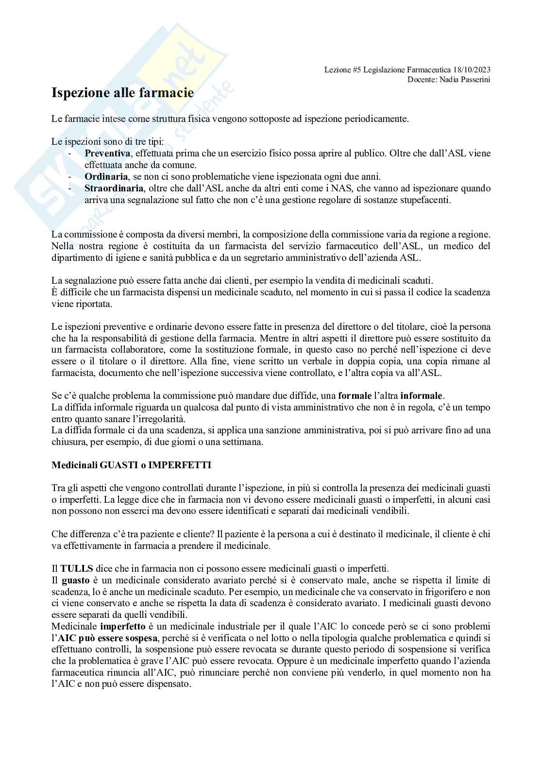 Legislazione farmaceutica Pag. 36