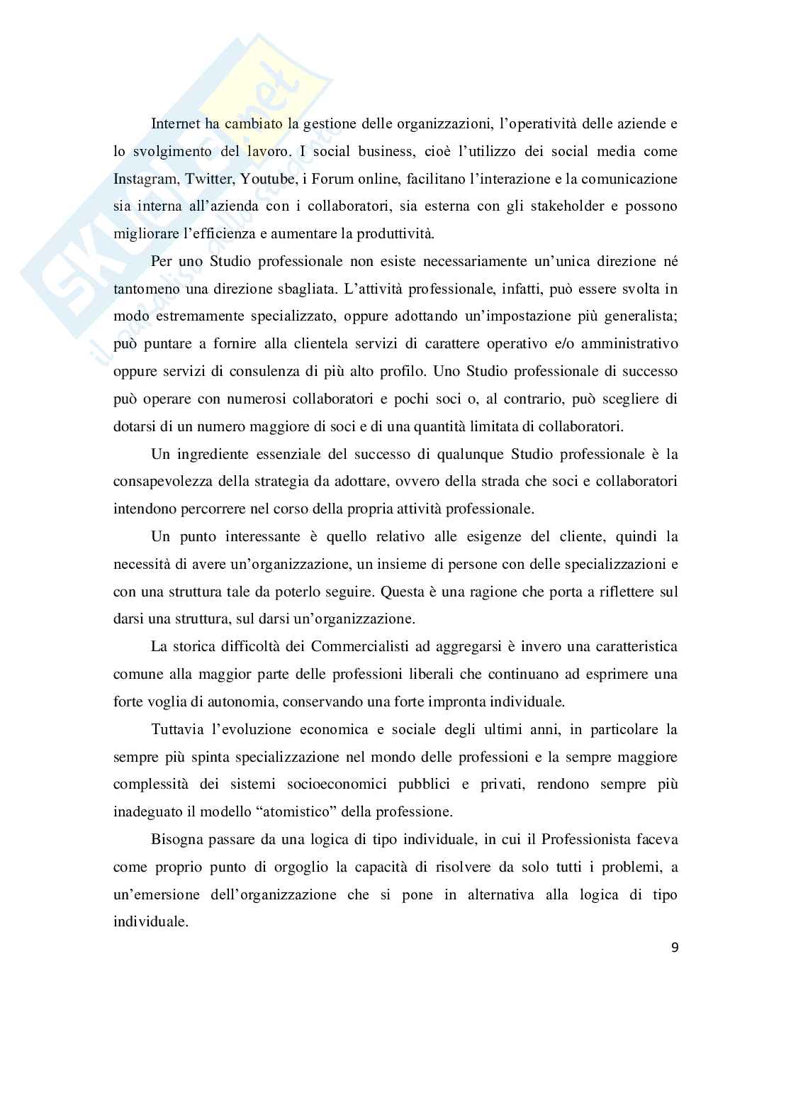 L'organizzazione dello studio professionale e l'utilizzo delle società di servizi Pag. 11
