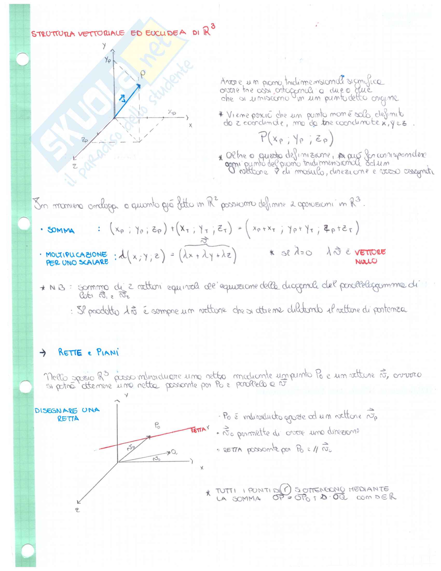 Appunti Geometria e Algebra lineare Pag. 11