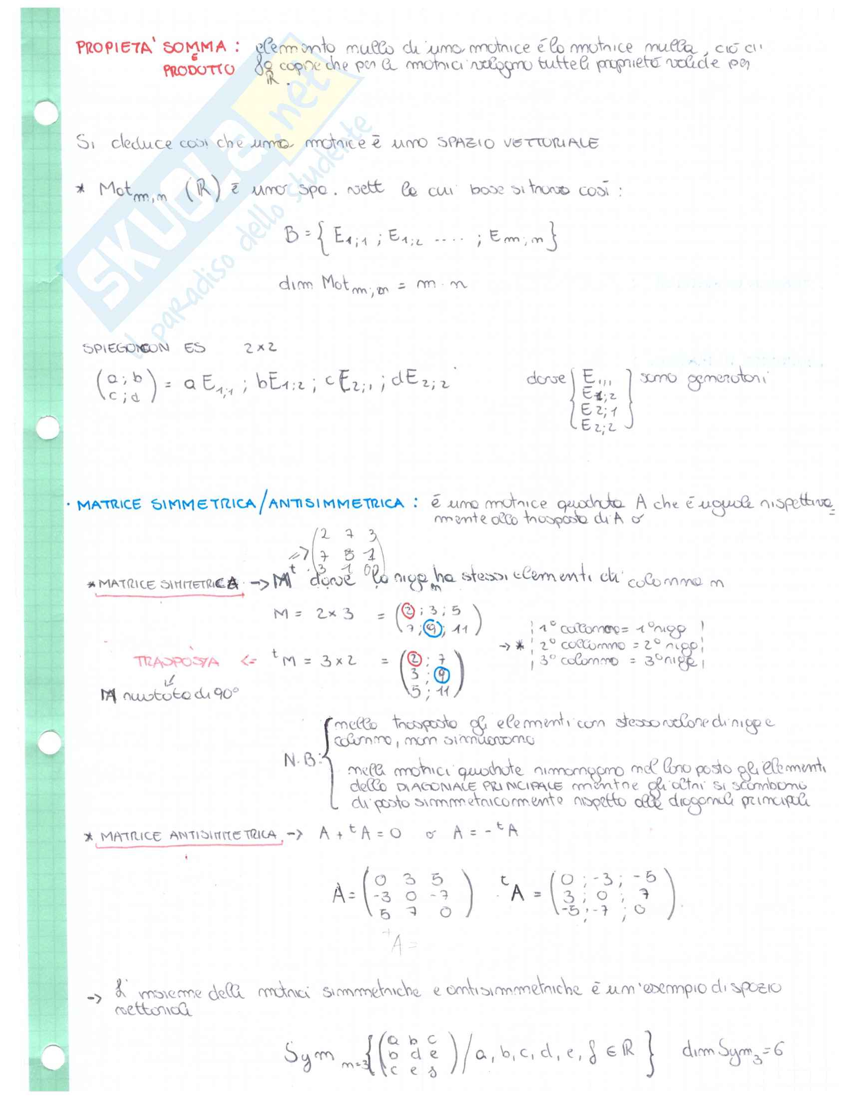 Appunti Geometria e Algebra lineare Pag. 31
