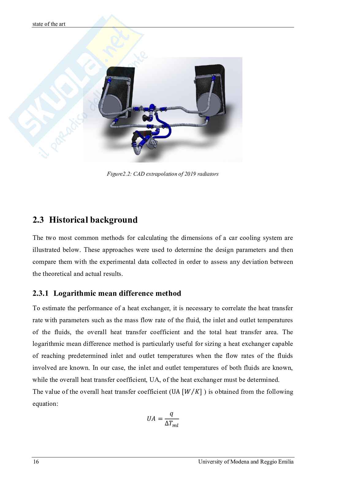 Modellazione del sistema di raffreddamento della monoposto di Formula SAE Pag. 16