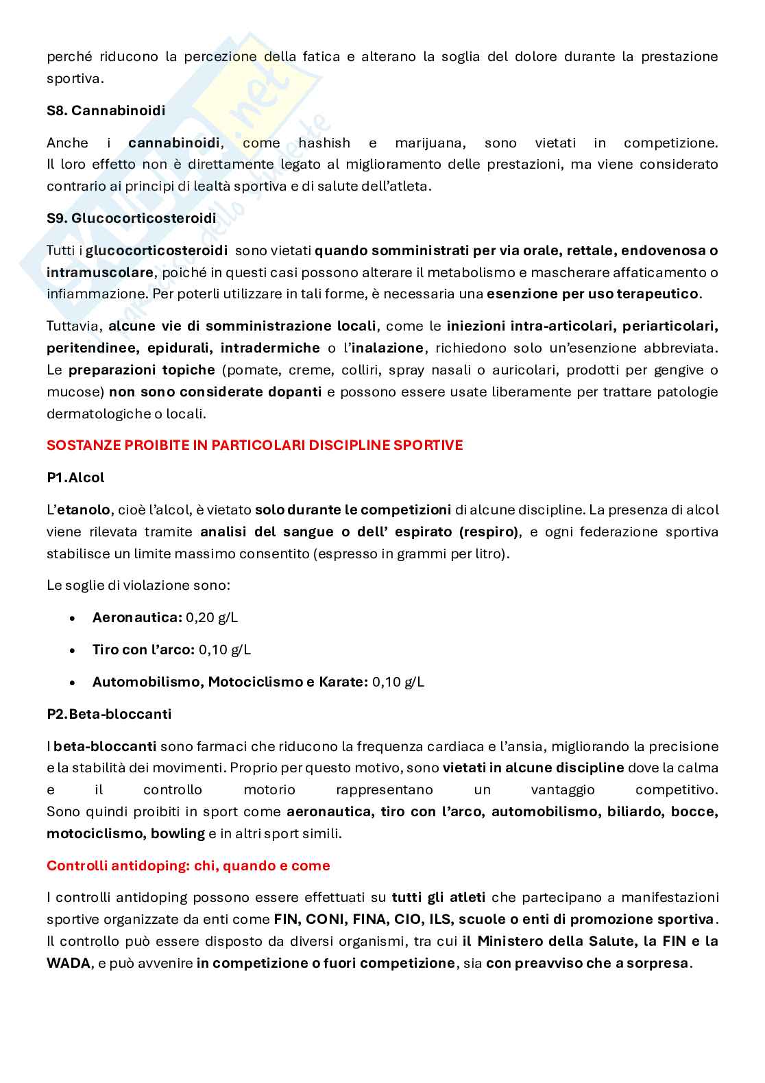 Medicina dello sport Pag. 6