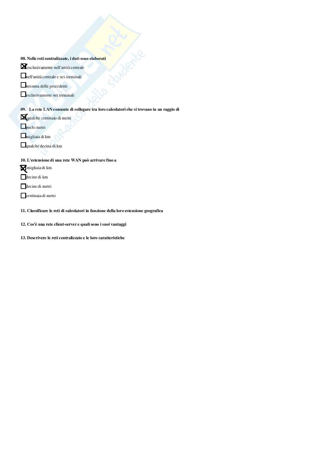 Fondamenti di informatica – Preparazione esame – Paniere completo risposte chiuse (354) – A.A. 2025/26 Pag. 51