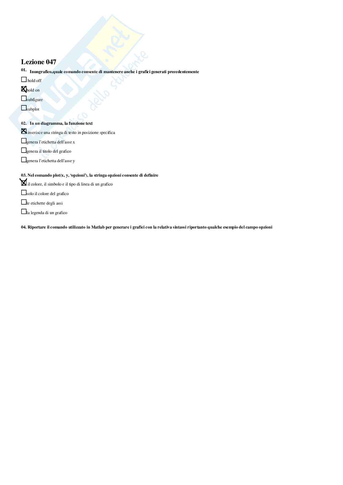 Fondamenti di informatica – Preparazione esame – Paniere completo risposte chiuse (354) – A.A. 2025/26 Pag. 81
