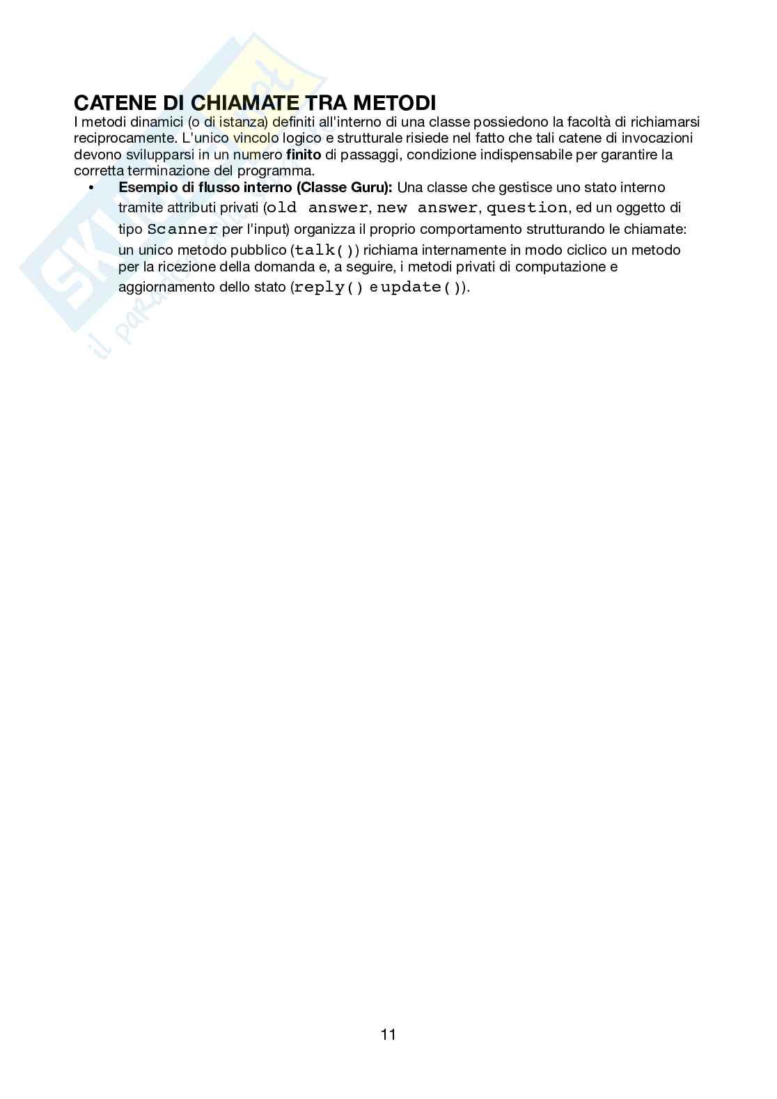 Principi di programmazione orientata agli oggetti - Appunti completi Pag. 11