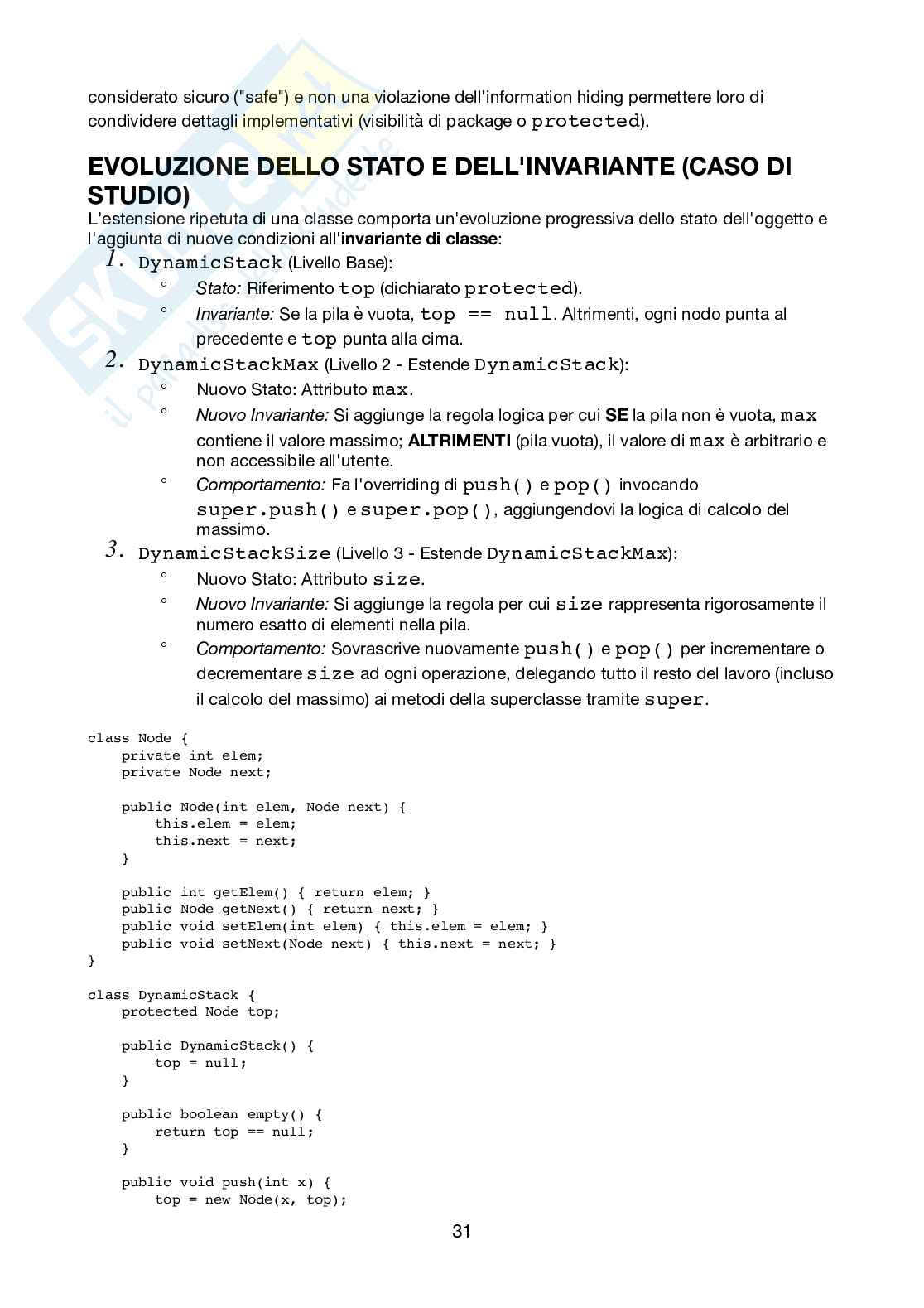 Principi di programmazione orientata agli oggetti - Appunti completi Pag. 31