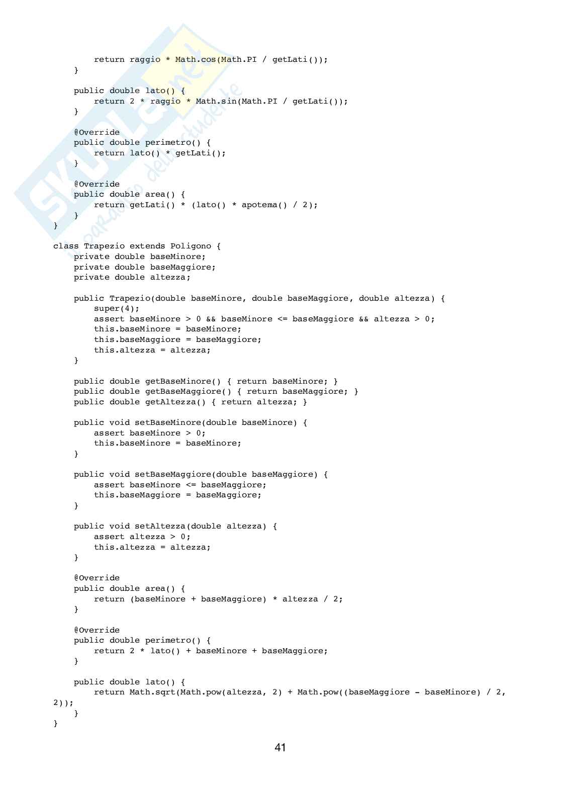 Principi di programmazione orientata agli oggetti - Appunti completi Pag. 41