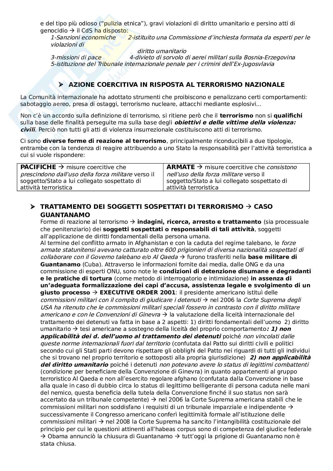 Riassunto esame Diritto Internazionale, Prof. Lanciotti Alessandra, libro consigliato Introduzione al diritto internazionale contemporaneo , Tanzi Pag. 66