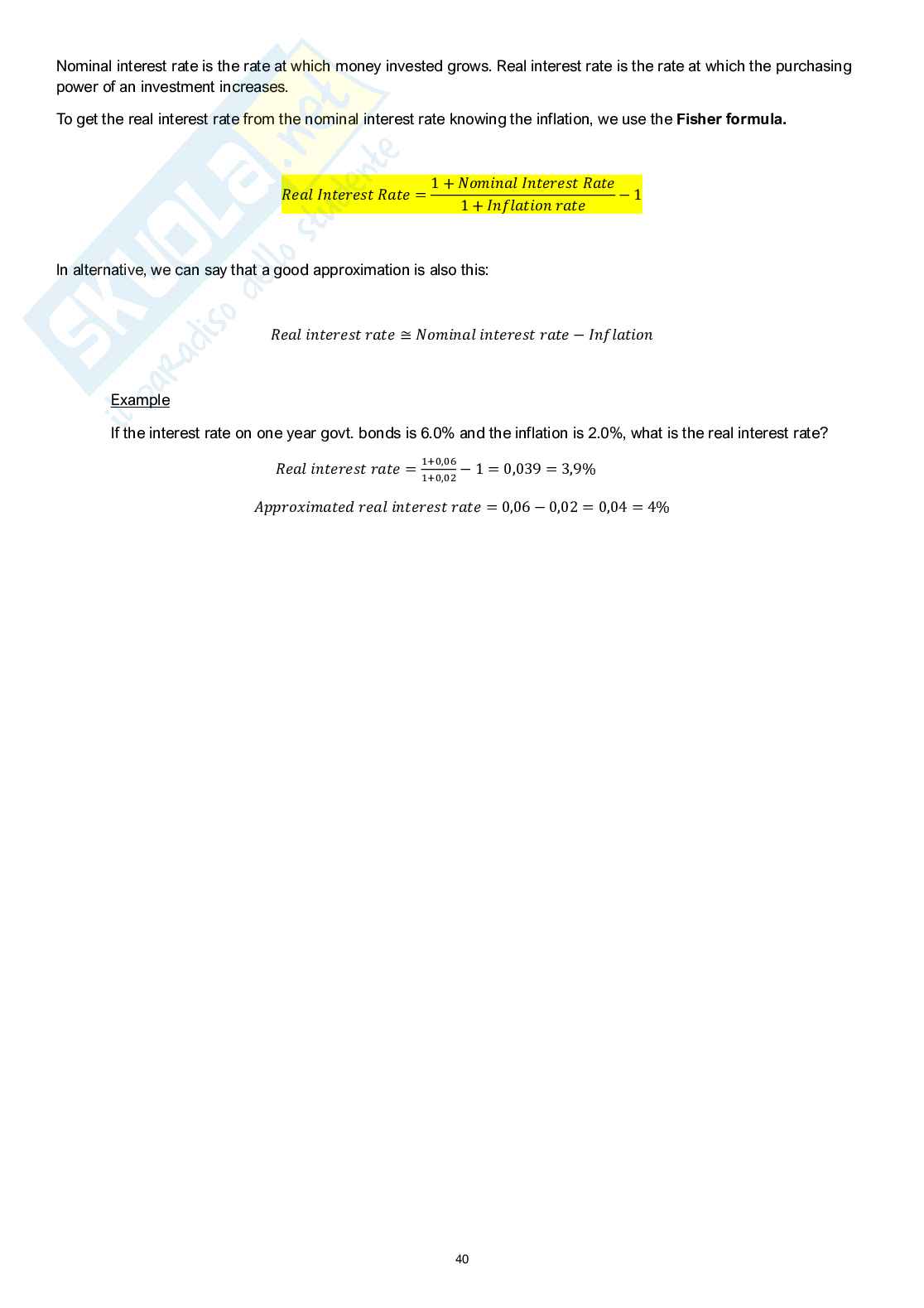 Appunti di Topics in Economics and Project Valutation - A.A. 23-24 Pag. 41
