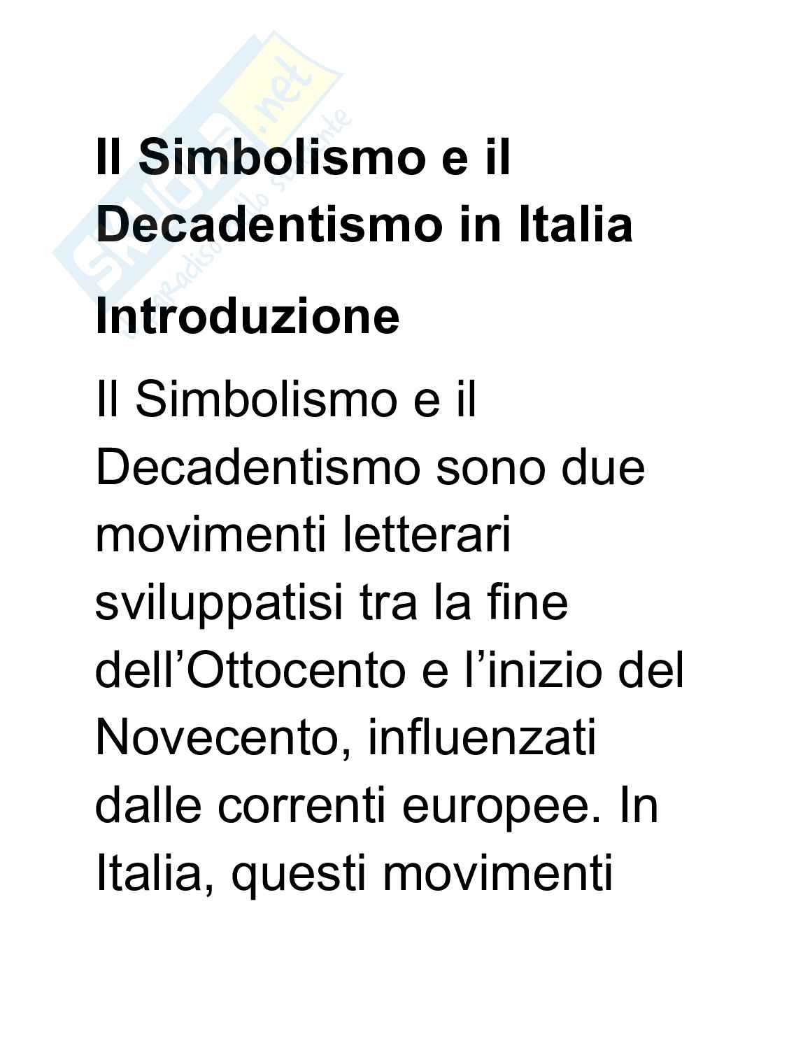 Decadentismo Pag. 1