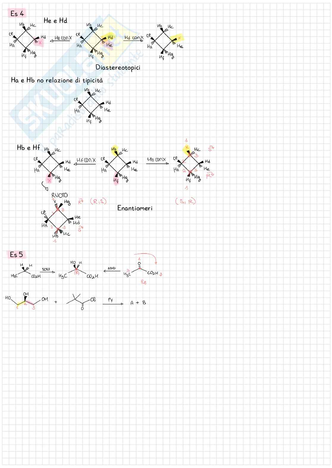 Esercizi  Chimica organica I con laboratorio Pag. 6