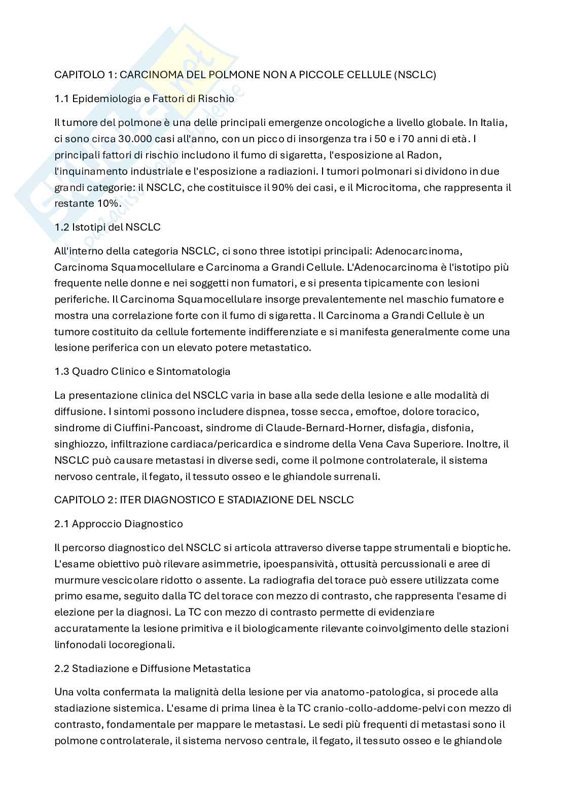 Carcinoma polmone  Pag. 1