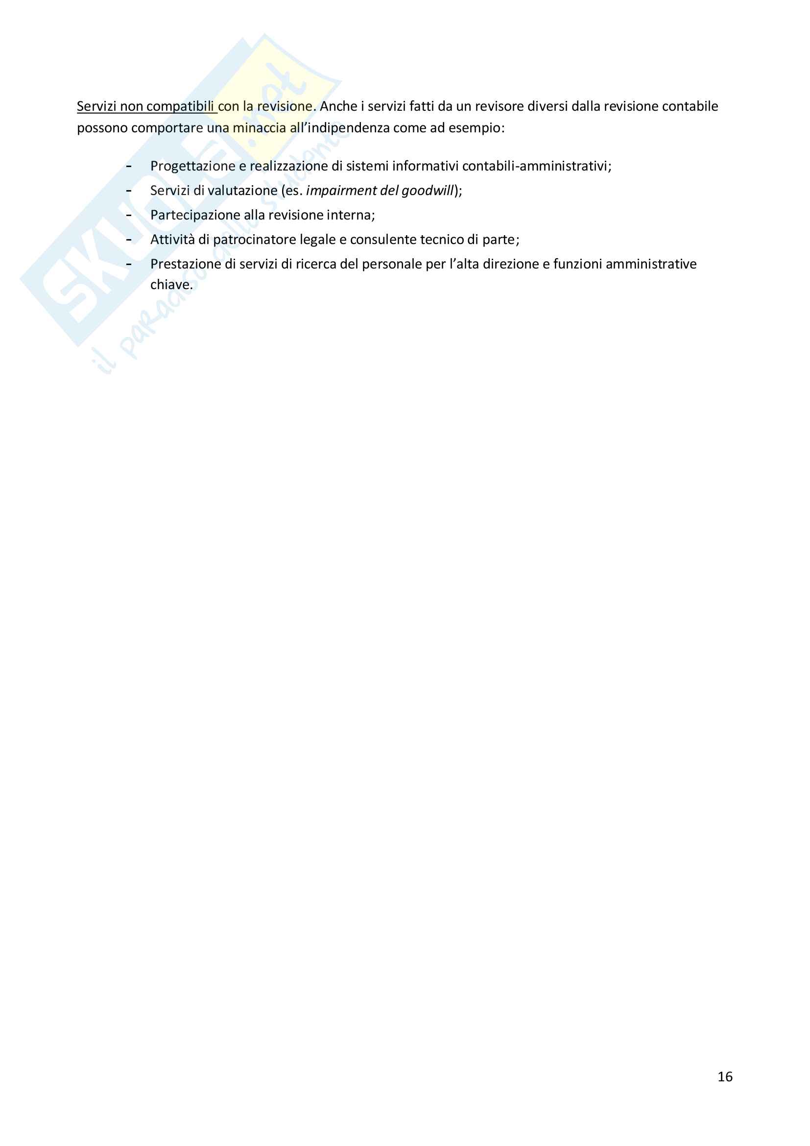 Revisione aziendale Pag. 16