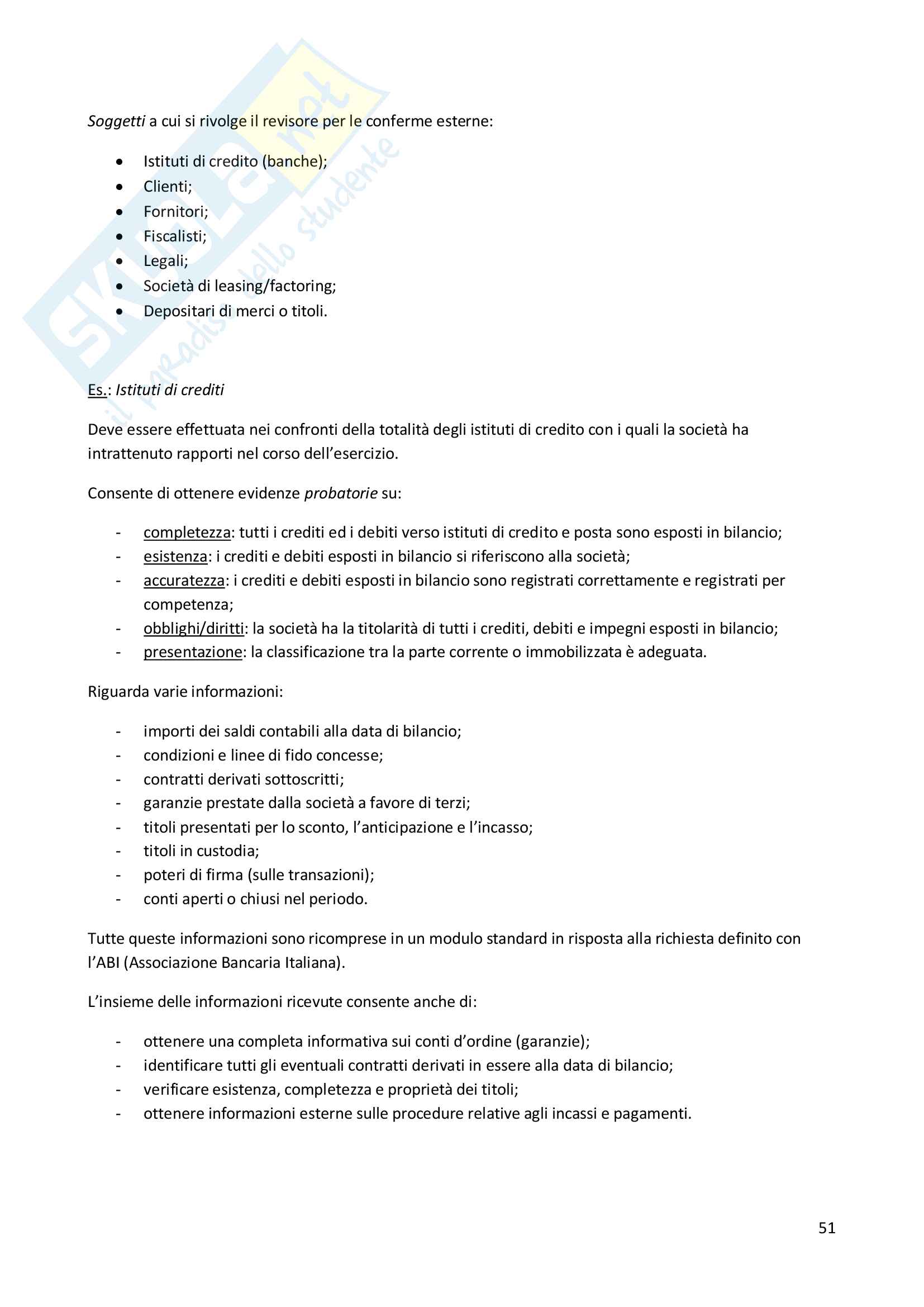 Revisione aziendale Pag. 51