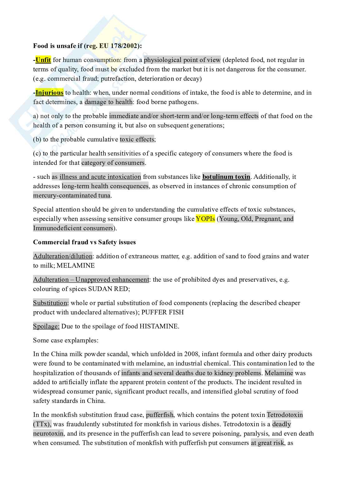 Food safety Pag. 2