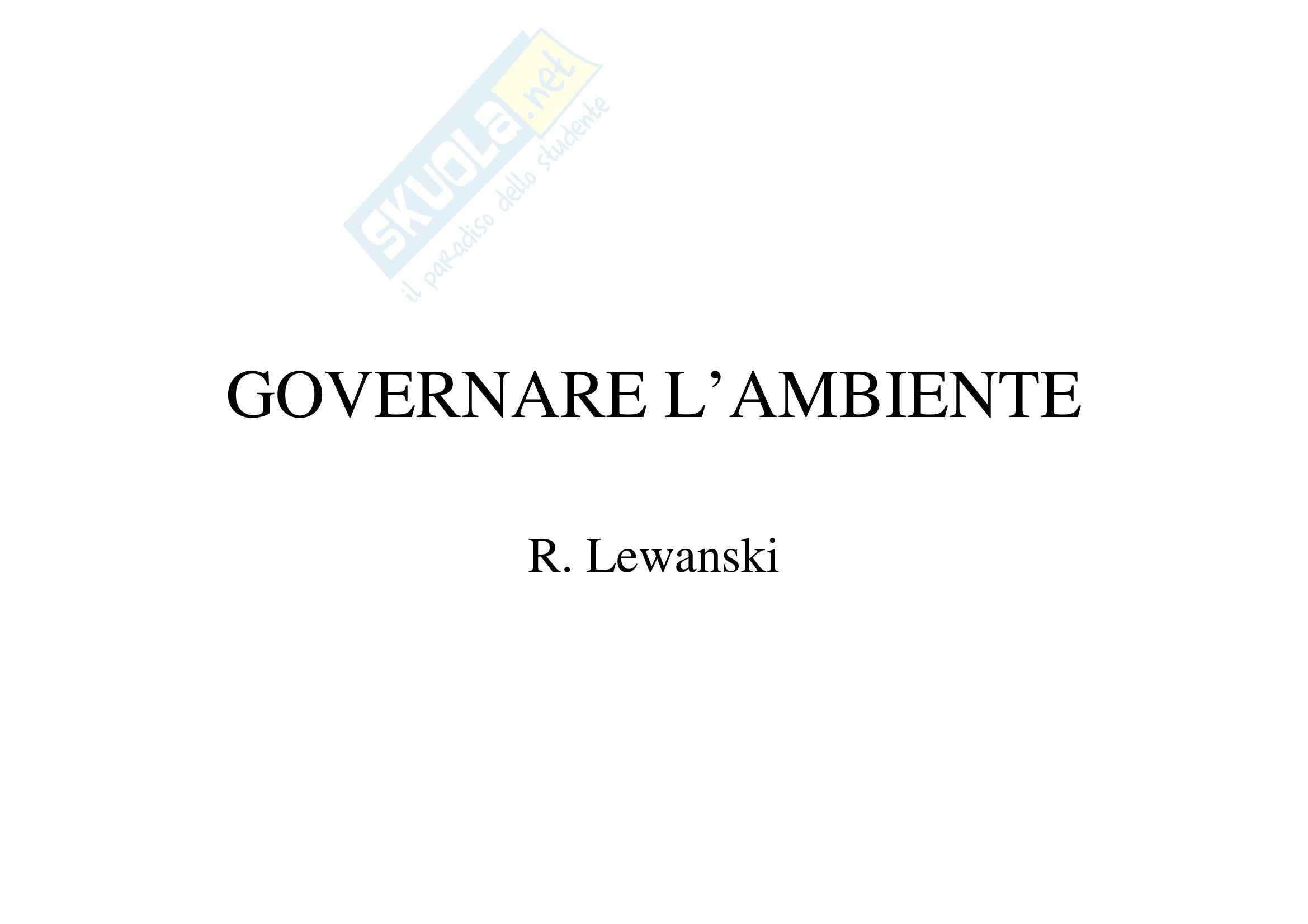 Dimensione europea della politica ambientale Pag. 1
