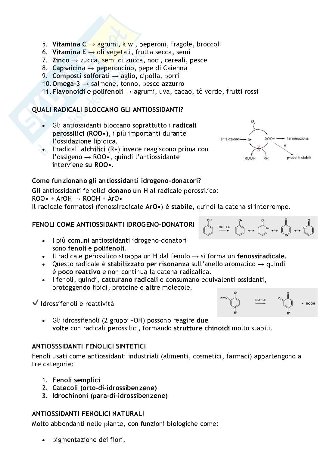 Struttura e funzione delle molecole organiche negli alimenti Pag. 36