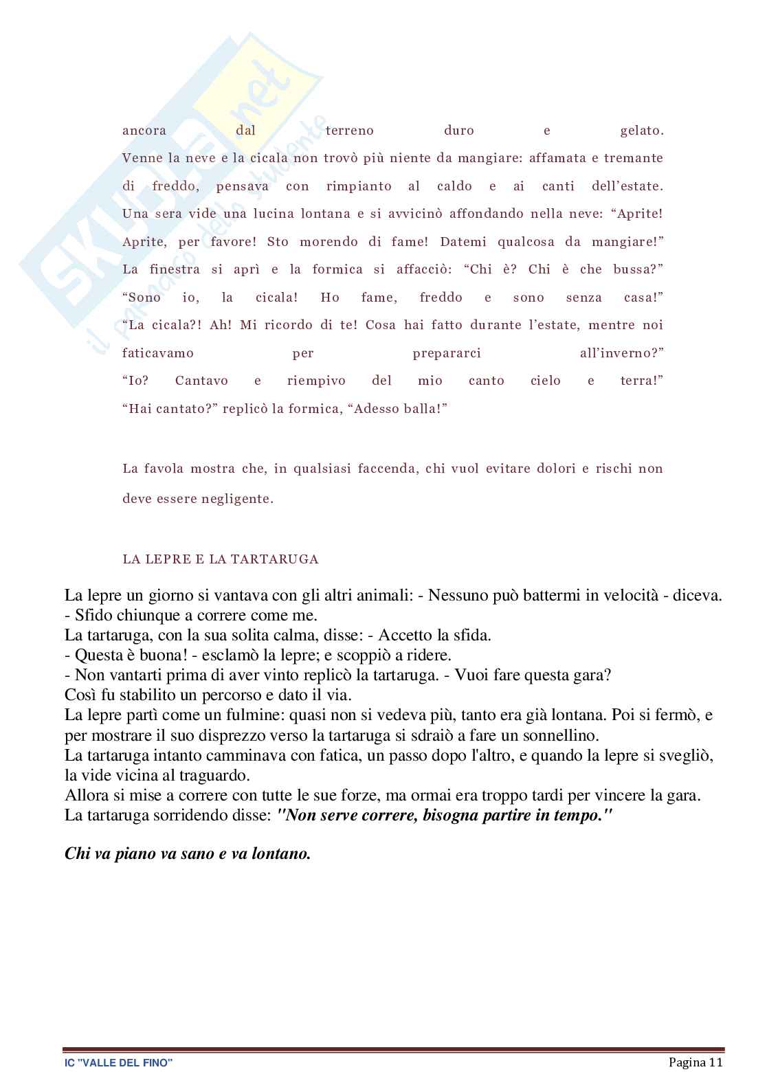 Esempio uda lezione simulata per la scuola primaria e concorsi pubblici titolo favole in album Pag. 11