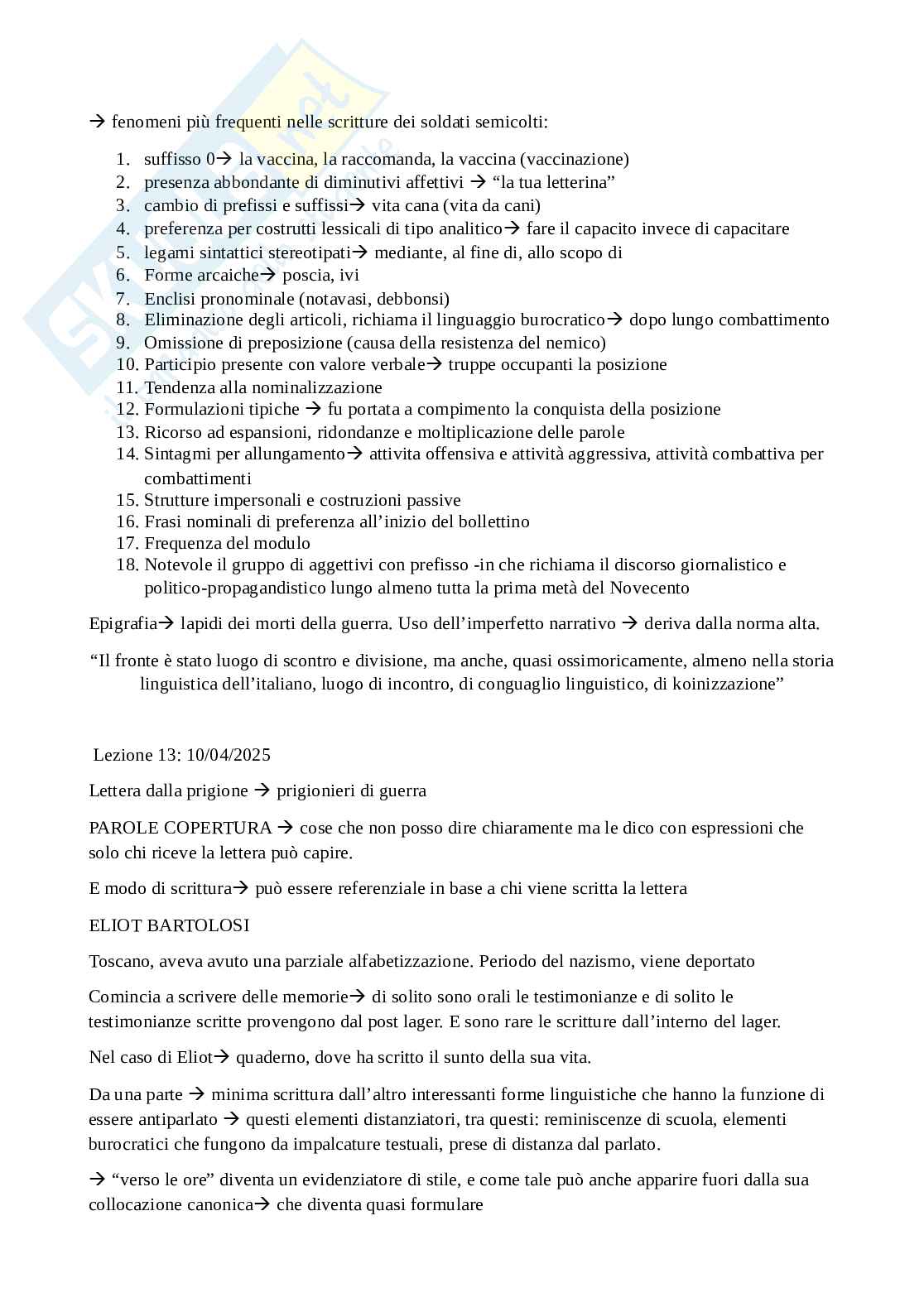 Riassunto esame Italiano e linguaggi specialistici, Prof. Lubello Sergio, libro consigliato Il diritto dal basso, l'italiano del diritto, l'italiano e le sue varietà, Lubello Pag. 31