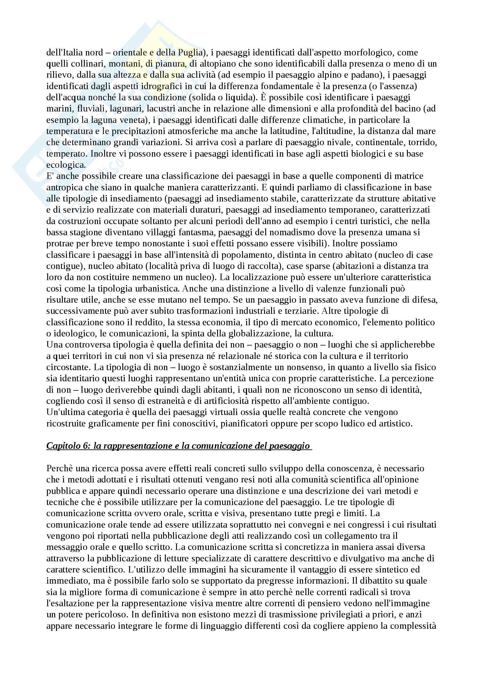 Riassunto esame Geografia, prof. Mazzanti, libro consigliato Geografia del paesaggio, Mazzanti Pag. 11