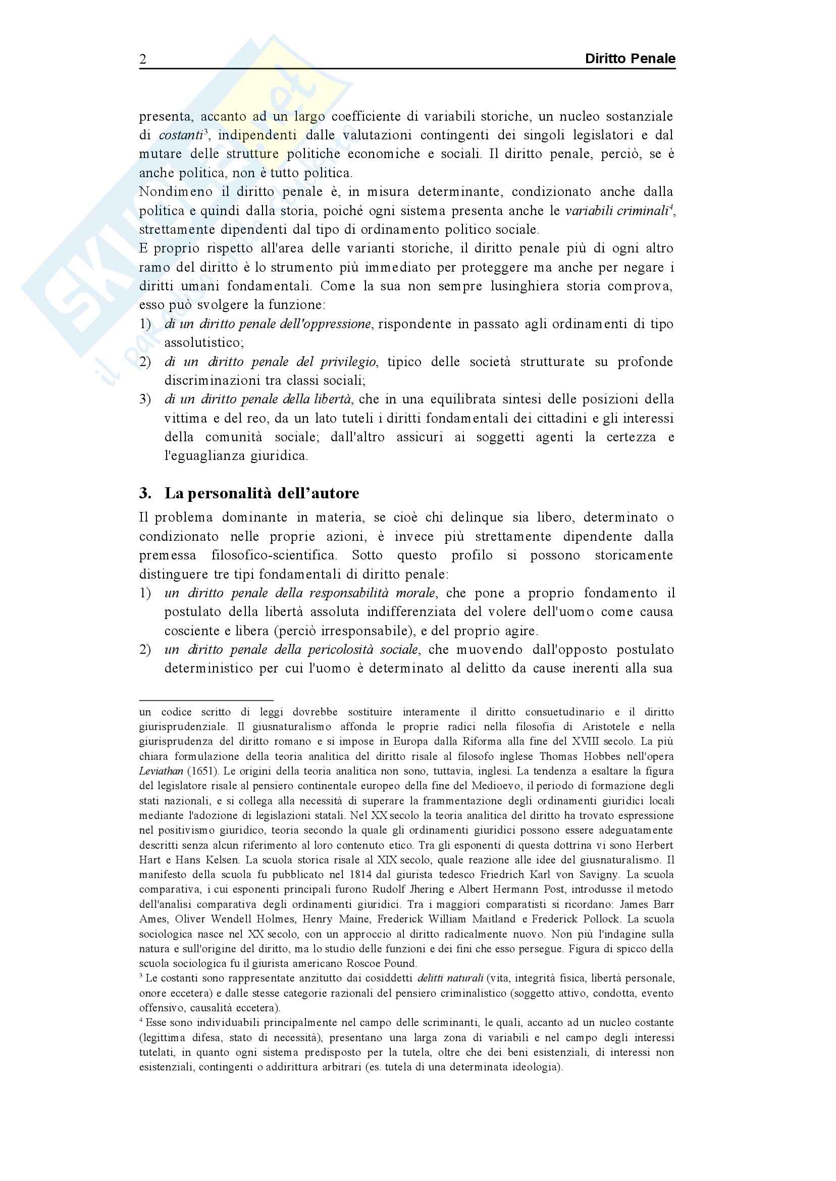 Riassunto esame Diritto Penale, prof. Sgubbi, libro consigliato Diritto Penale, Fiandaca, Musco Pag. 2