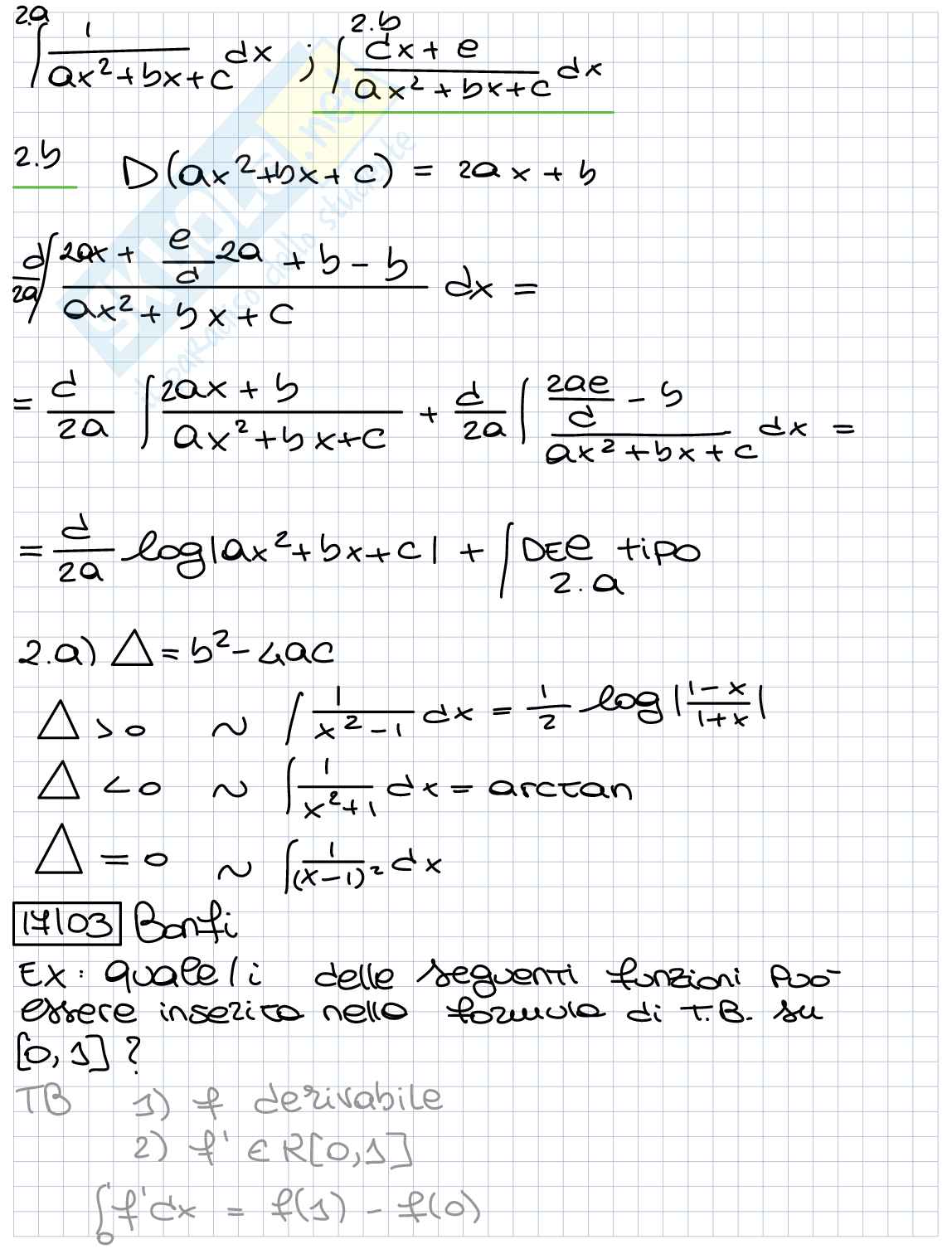 Analisi matematica 1b (parte 3) Pag. 1