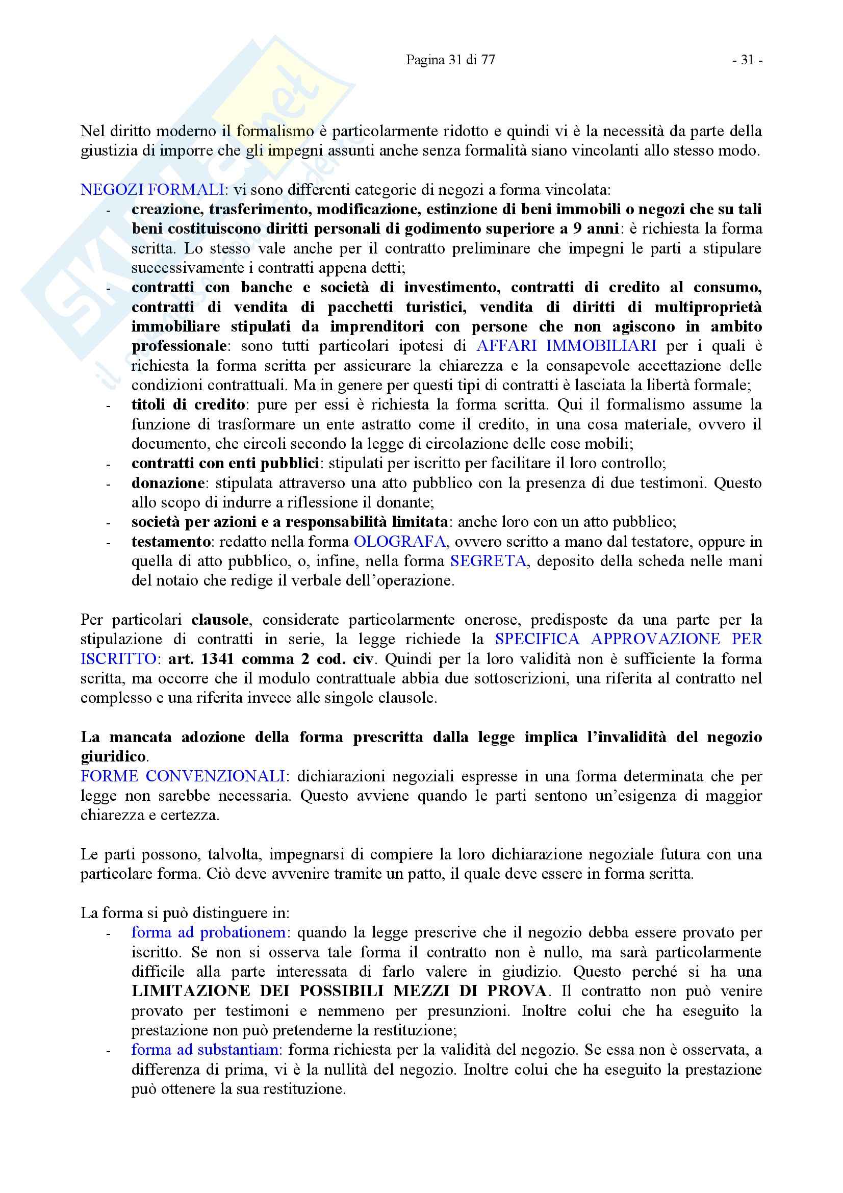 Riassunto esame Diritto Privato, prof. Caricato, libro consigliato Diritto Privato, Trimarchi Pag. 31
