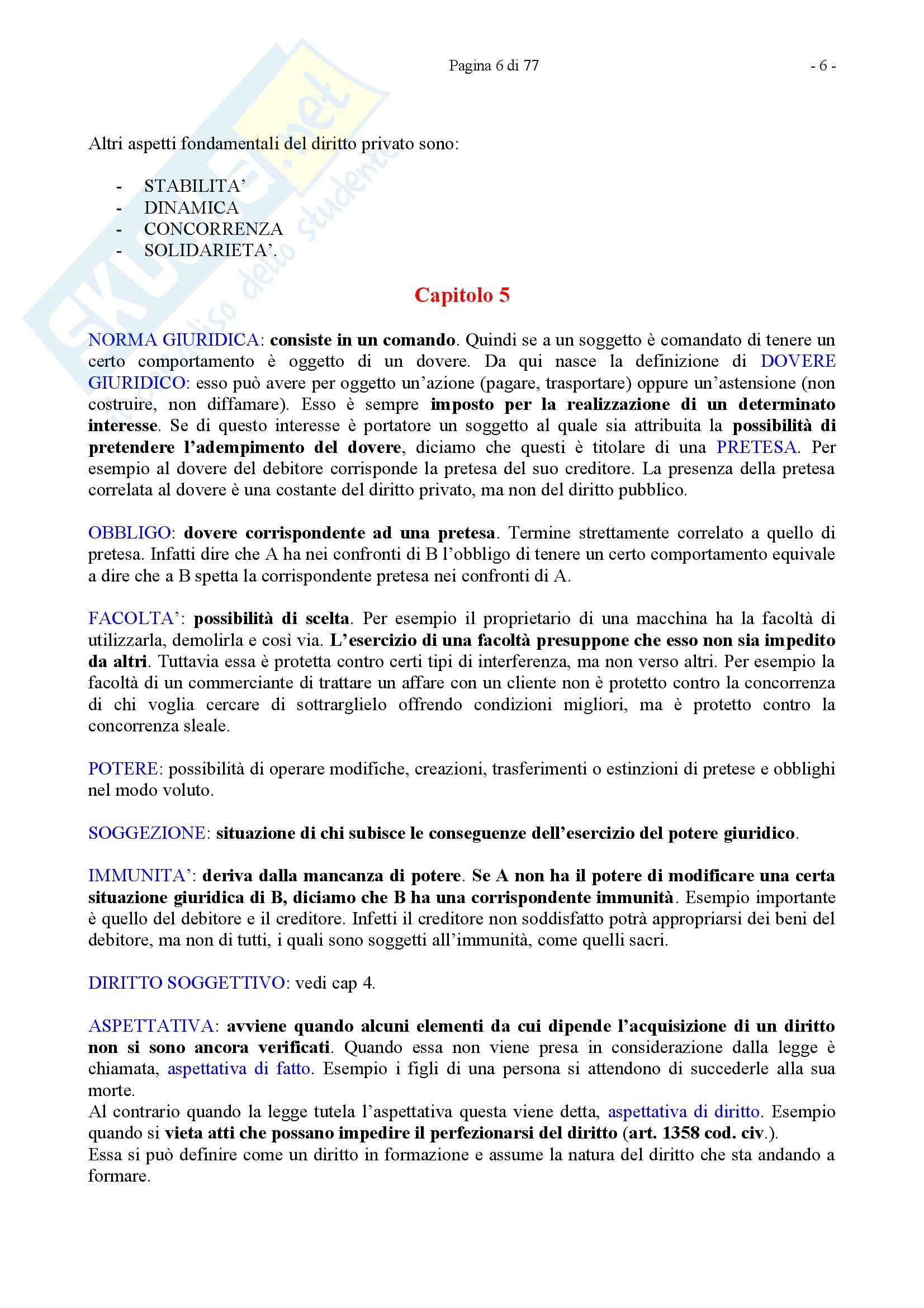Riassunto esame Diritto Privato, prof. Caricato, libro consigliato Diritto Privato, Trimarchi Pag. 6